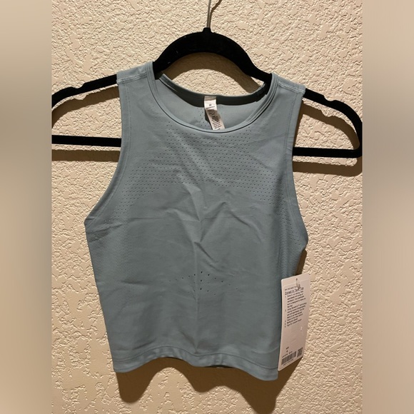 NWT Lululemon Zoned In Tank in Blue Cast, Ventilated Size 4 - Picture 6 of 10